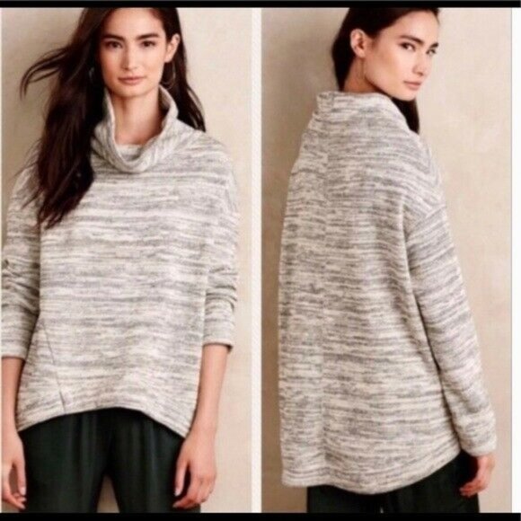 Anthro Saturday Sunday Cowl Neck Sweater Size S